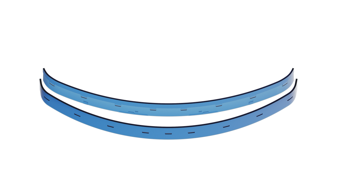 Lamelles bleues caoutchouc pour autolaveuse Pudu SH1 - pack de 2